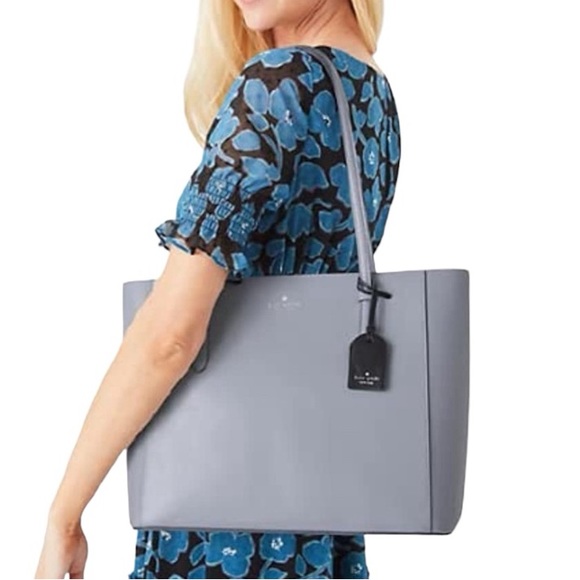 ♠️kate spade Schuyler Medium Tote Bag, Brushed Steel, NWT - Picture 2 of 7